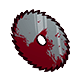 Splattered Sawblade